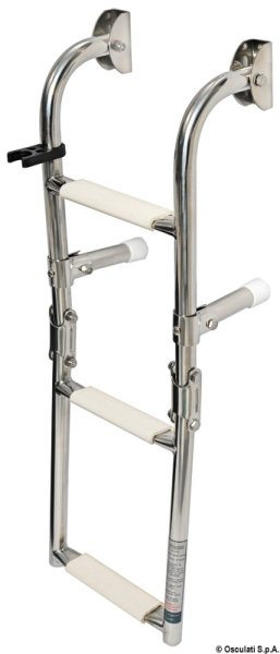 Scaletta inox 3 gradini stretta - 49.572.33